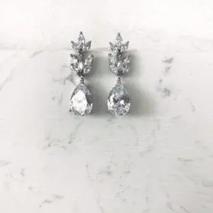 Aros cristal silver con circón